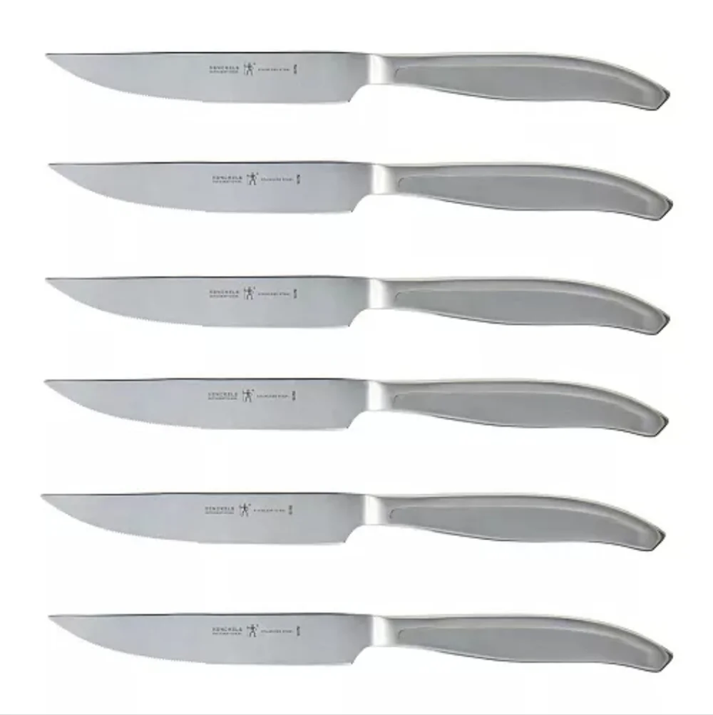 J.A. Henckels Stainless Steel Serrated Blade 6-PC Steak Knife Set